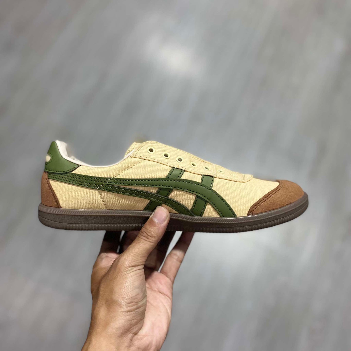 Onitsuka Tiger 'Brown Green' Slip On